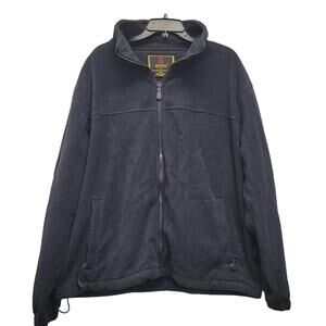 Baru Sports Mens 2XL Polyester Full Zip Drawstring Waist Soft Fleece Jacket